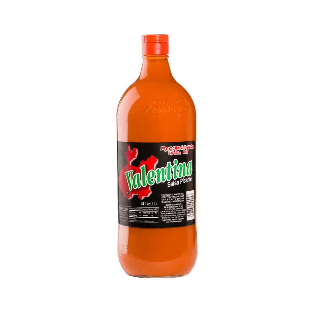 Valentina Black Label Hot Sauce – 34 oz (Extra Hot)