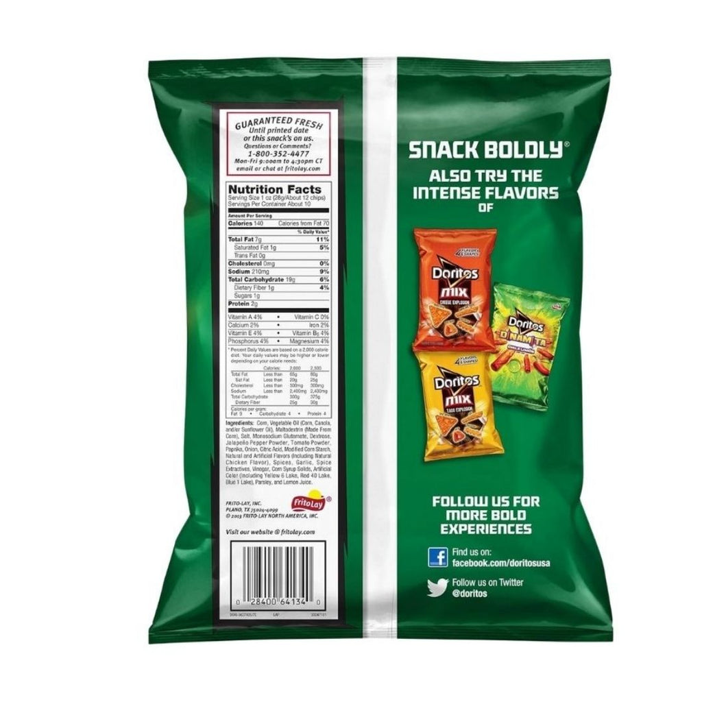 Doritos Salsa Verde Flavored Tortilla Chips - 9.25 oz