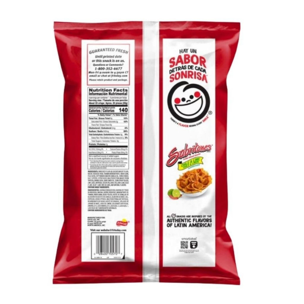 Sabritones - Puffed Wheat Snacks Chile & Lime - 4 oz