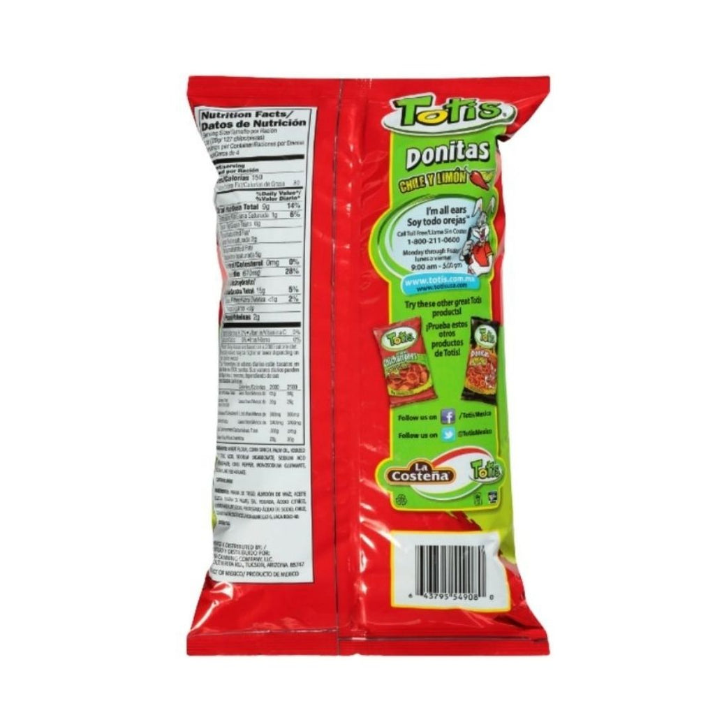 Totis Donitas Chile y Limón Wheat Snacks – 1.76 oz