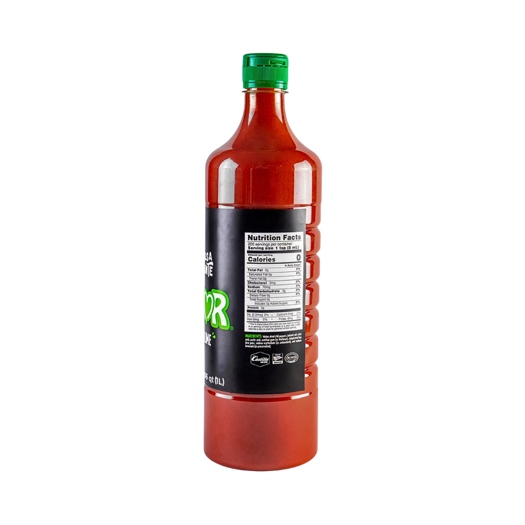 Salsa Castillo Amor Hot Sauce with Lime (Medium Heat) – 33 oz Authentic Mexican Chile & Citrus Salsa