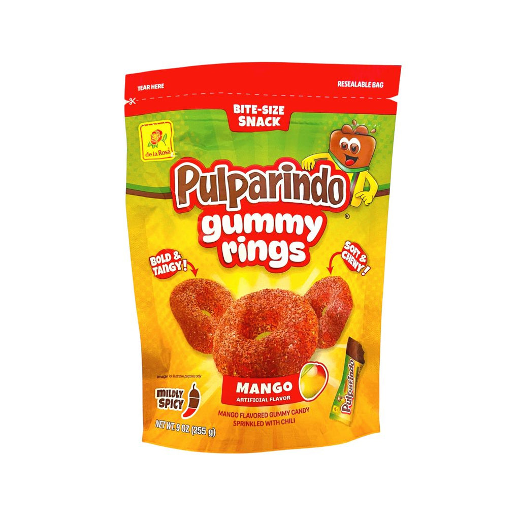 Pulparindo Gummy Rings & Squeeze Candy – Tamarind, Mango & Watermelon – Variety Pack