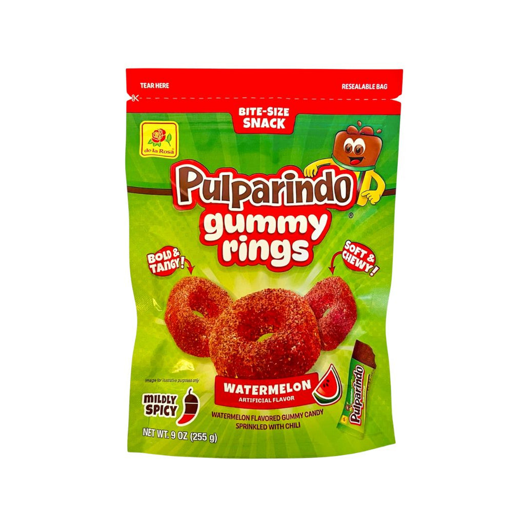 Pulparindo Gummy Rings & Squeeze Candy – Tamarind, Mango & Watermelon – Variety Pack