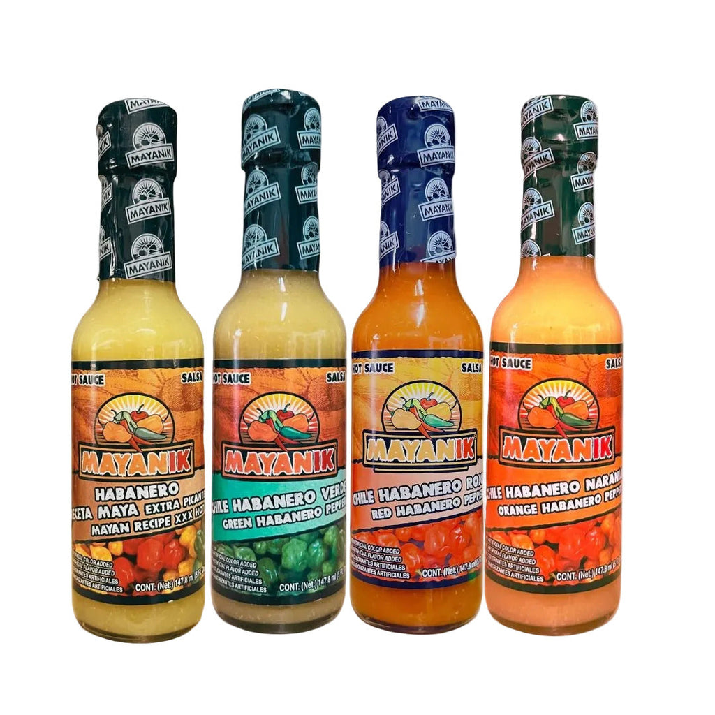 Mayanik 4 Habanero Hot Sauce Gift Pack - 4 units