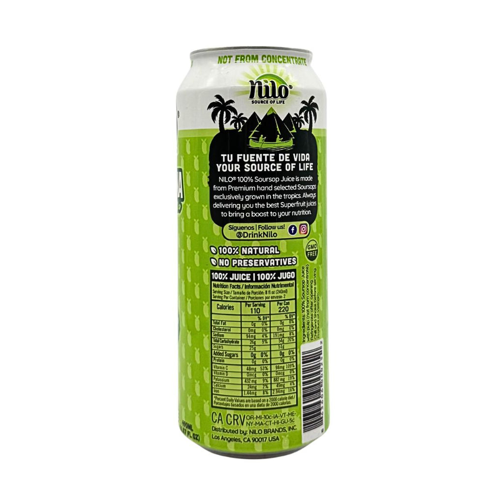 Nilo Guanabana - Soursop 100% Natural - 17 fl oz
