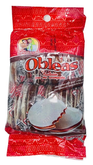 Las Sevillanas Mini Obleas with Cajeta – Mexican Wafer Candy 20 ct