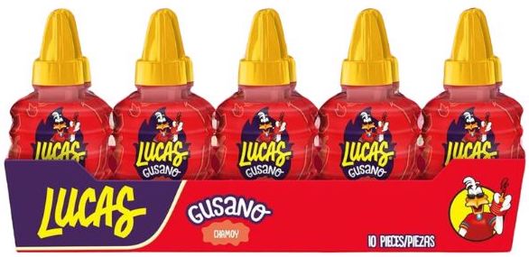 Lucas Gusano Chamoy Liquid Candy – Mexican Chamoy Candy 10 ct