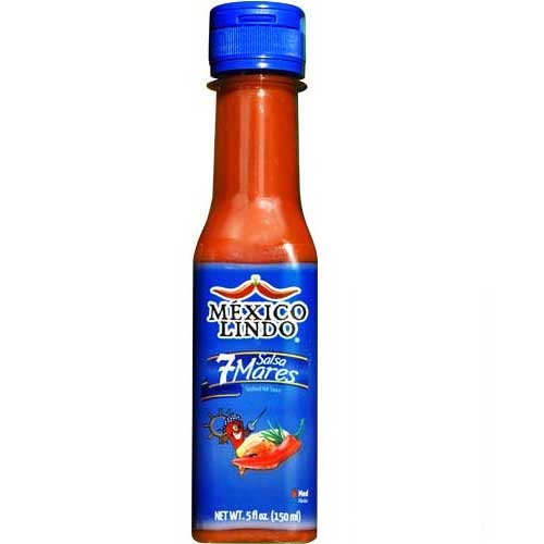 Mexico Lindo Salsa Marisquera Siete Mares Hot Sauce – 5 oz