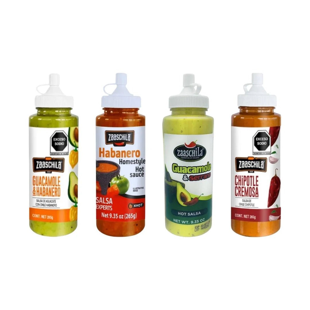 Zaaschila Hot Sauce Variety Pack – 4 Pack (9.35 oz each)