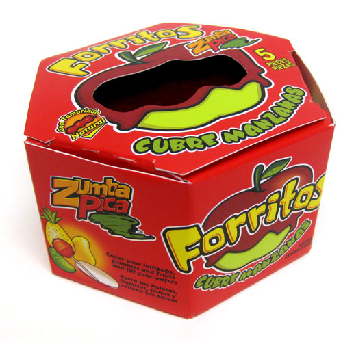 Zumba Pica Forritos Tamarind Paste Candy – 5 ct (12.9 oz) for Apples & Fruit